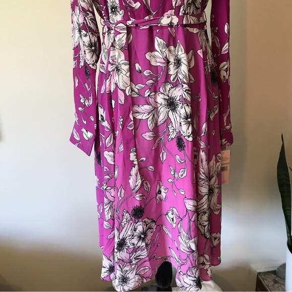 NANETTE Lepore floral ombré belted long sleeve dress. New with tags. - Picture 4 of 11